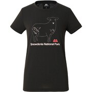WOMENS BRITPOP TEE - SNOWDONIA 424705 B02 ブラック Mサイズ [アウトドア カットソー レディース]