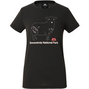 WOMENS BRITPOP TEE - SNOWDONIA 424705 B02 ブラック Sサイズ [アウトドア カットソー レディース]