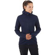 Ultimate V SO Hooded Jacket Women 1011-00072 marine-titaniu Sサイズ [アウトドア ソフトシェルジャケット レディース]