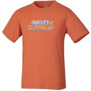 HUGO FONT TS SS XL 0302 ORANGE（日本：XXLサイズ） [アウトドア カットソー]