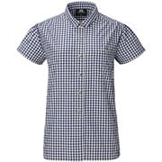 ウィメンズ SS ギンガムチェックシャツ Ws SS Gingham Check Shirt 422834 N00 ネイビー Lサイズ [アウトドア シャツ レディース]