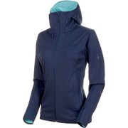 Ultimate V SO Hooded Jacket Women L 50133 peacoat-waters [アウトドア ソフトシェルジャケット レディース]