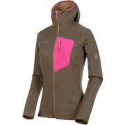 Aconcagua Light ML Hooded Jacket Women L 40070 olive melange- [アウトドア フリース・セーター]