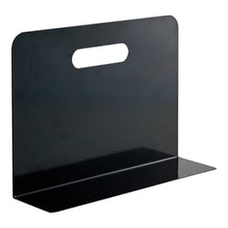 ブックエンド ワイドタイプ マグネット付 黒 A7352-24