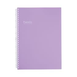 Pastello ツイストリングノート セミB5 パープル N1908-10