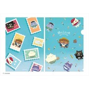 猫のニャッホ ～ニャ・ミゼラブル～ クリアファイル 切手 [キャラクターグッズ]