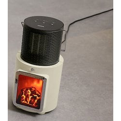 【新品】PRISMATE 人感センサー付暖炉ヒーター ホワイト