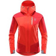 スカーン ハイブリッド ジャケット SKARN HYBRID JACKET WOMEN 603852 3XP POP RED RICH RE Sサイズ [アウトドア ジャケット レディース]