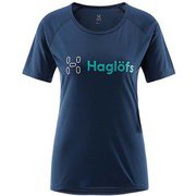 ヤムトランド グラフィック ティー JAMTLAND GRAPHIC TEE WOMEN 604312 3N5 TARN BLUE Lサイズ [アウトドア カットソー レディース]