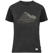 Keb Wool T-shirt Print M 81874 550 Black Mサイズ [アウトドア カットソー メンズ]
