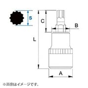 JTC45712 [ビットソケット 12.7mmXM12]