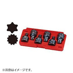 JTCJ606T [19mmインパクト用スター&スプラインソケットセット]