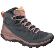OUTline MID GORE-TEX W L40679400 EBONY/DEEP TAUPE/TAWNY ORANGE 24cm [トレッキングシューズ レディース]