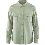 Ovik Travel Shirt LS W 89843 516_Sage Green L [アウトドア シャツ]