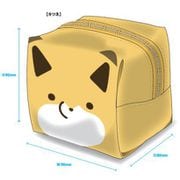 タヌキとキツネ キューブポーチ キツネ [キャラクターグッズ]