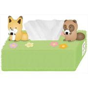 タヌキとキツネ ティッシュボックスカバー [キャラクターグッズ]