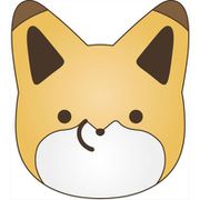 タヌキとキツネ ネックピロー キツネ [キャラクターグッズ]