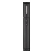 LEDライト付き 自撮り棒 ブラック OWL-JDR01-BK
