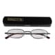 老眼鏡 シニアグラス 度数＋2.00 ブログレー ERD-05-20