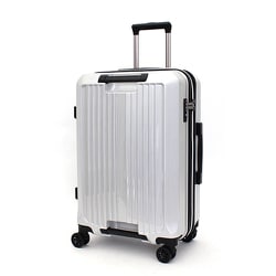 ミチコロンドン ハードジッパースーツケース 25L カーボンホワイト スーツケース 横型 機内持ち込みサイズ Sサイズ MICHIKO LONDON
