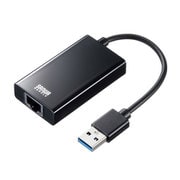 USB3.1-LAN変換アダプタ(USBハブポート付・ブラック) USB-CVLAN3BK