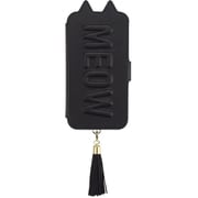 UNI-CSDIP19S-2TTCBK [iPhone 11 Pro ケース Tassel Tail Cat Flip Case black]