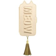 UNI-CSDIP19S-2TTCGD [iPhone 11 Pro ケース Tassel Tail Cat Flip Case gold]