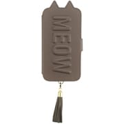 UNI-CSDIP19S-2TTCGR [iPhone 11 Pro ケース Tassel Tail Cat Flip Case gray]