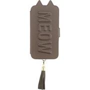 UNI-CSDIP19M-2TTCGR [iPhone 11 ケース Tassel Tail Cat Flip Case gray]