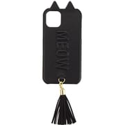 UNI-CSIP19S-2TTCBK [iPhone 11 Pro ケース Tassel Tail Cat Case black]