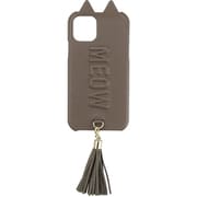 UNI-CSIP19S-2TTCGR [iPhone 11 Pro ケース Tassel Tail Cat Case gray]