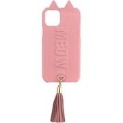 UNI-CSIP19M-2TTCPK [iPhone 11 ケース Tassel Tail Cat Case pink]