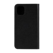 iPhone 11 Pro Max 2-PIECE FOLIO CASE Black Leather/White Vertical Logo DIPH-039-BKLVL