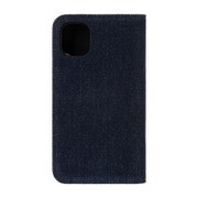 iPhone 11 2-PIECE FOLIO CASE Blue Denim/Black Denim White Diesel Logo DIPH-038-DENVL