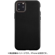 UUIPFFHS12 [iPhone 11 Pro Max 100％ ECO LEATHER/ECO BACK SHELL CASE/Black]