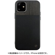 UUIPEFHS34 [iPhone 11 ECO LEATHERF GENUINE WOOD BACK SHELL/Black Black Wood]