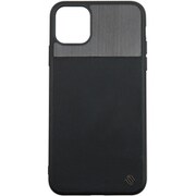 UUIPFFHS02 [iPhone 11 Pro Max ECO LEATHERF GENUINE WOOD BACK SHELL/Black Black Wood]