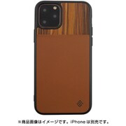 UUIPDFHS36 [iPhone 11 Pro ECO LEATHERF GENUINE WOOD BACK SHELL/Beige Wood]