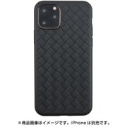 UUIPDFHS45 [iPhone 11 Pro WEAVE TEXTURE BACK SHELL/ Black]