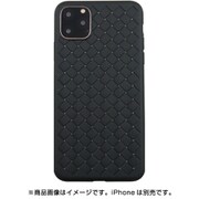 UUIPFFHS47 [iPhone 11 Pro Max WEAVE TEXTURE BACK SHELL/ Black]