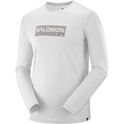 AGILE GRAPHIC LS TEE M LC1166000 LUNAR ROCK/WHITE Sサイズ [ランニングウェア メンズ]