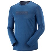 AGILE GRAPHIC LS TEE M LC1166100 NIGHT SKY/POSEIDON Lサイズ [ランニングウェア メンズ]