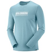AGILE GRAPHIC LS TEE M LC1166200 SMOKE BLUE/STONE BLUE Mサイズ [ランニングウェア メンズ]