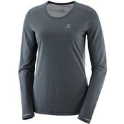 AGILE LS TEE W LC1159000 EBONY XSサイズ [ランニングウェア レディース]