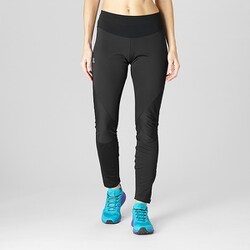 MENs XS サロモン ウィンドストッパー トレイル タイツ WINDSTOPPER TRAIL TIGHTS SALOMON L35206400 NEW Salomon Windstopper Trail/Running/Skiing Tights (Black