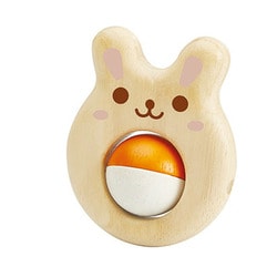 木のぬくもりシリーズ おててにぴったり クルクルゆびあそびうさちゃん