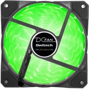 LEDリング付きNEWケース用ファン 120mm グリーン OWL-FE1225LL2-GN