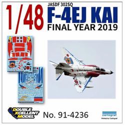 91-4236 航空自衛隊 F-4EJ改 スーパーファントム 302SQ ファイナルイヤー2019 白 [1/48スケール エアクラフト用デカール]