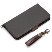 PG-19AFP02BK [iPhone 11 Pro用 フリップカバー PUレザーダメージ加工 ブラック]