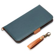 PG-19CFP01BL [iPhone 11 Pro Max用 フリップカバー PUレザーダメージ加工 ブルー]
